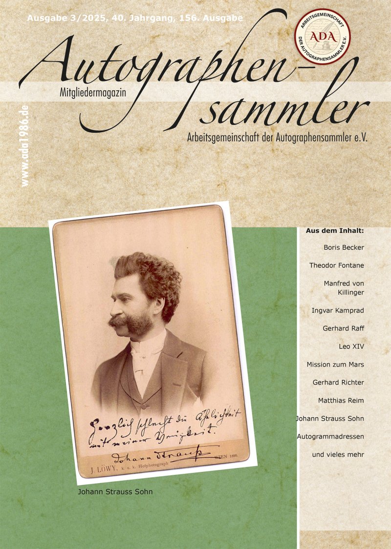 aktuelle Ausgabe vom Autographensammler